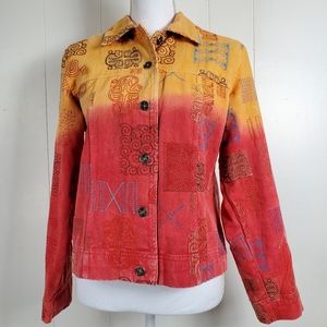 Coldwater Creek on Bray embroidered jacket size small